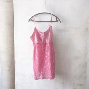 Elegant Pink Slip with Cover-dress Vintage Kathryn L